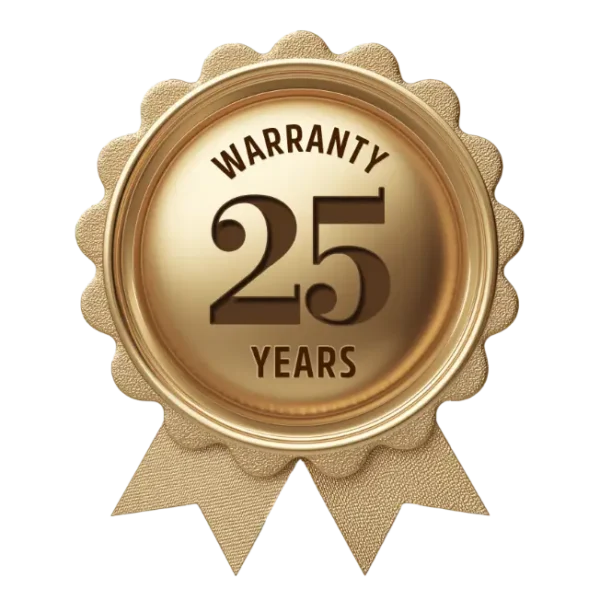 25 Years Warranty Badge